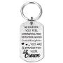 Granddaughter Grandson Gifts Remember Who Straighten Your Crown Inspirational Birthday Keychain Graduation Jewelry