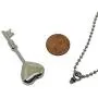 Cremation Jewelry for Ashes Key to My Heart Urn Necklaces Stainless Steel Pendant for Men and Women Dog Cat Funeral Day. Keepsake for Loved One