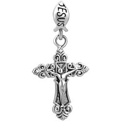 CharmSStory Crucifix Cross Charms Religious Charms Prayer God Charms Beads for Charm Bracelets