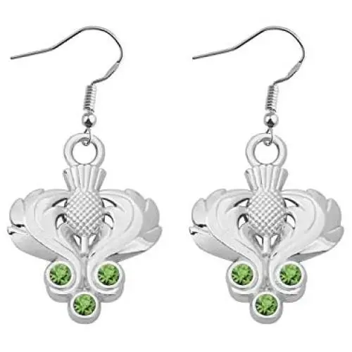CENWA Outlander Inspired Jewelry Scottish Thistle Necklace/Earrings Sassenach Scottish Outlander Gift Scottish Jewelry