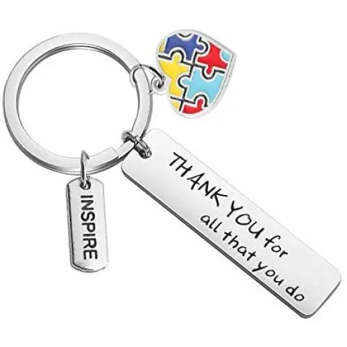 MAOFAED Autism Jewelry Autism Teacher Appreciation Gift Thank You for All That You Do Autism Supporter Gift Autism Mom Gift MAOFAED Autism Jewelry Autism Teacher Appreciation Gift Thank You for All That You Do Autism Supporter Gift Autism Mom Gift