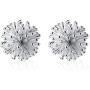 Dandelion Sterling Silver Stud Earrings for Women Teen Girls Men Hypoallergenic Flower Seed Cluster Piercing Ear Tragus Post Cute Lovely Sleeper Earrings Tiny Lightweight Jewelry Gifts for Best Friend
