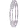 Ratnavali Jewels CZ Zirconia Gold Tone Solitaire Diamond Bracelet Bollywood Wedding Bangle Jewelry Women