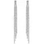 BLIJERY Silver Crystal Long Tassel Earring Rhinestone Wedding Dangle Earrings for Bridal & bridesmaid BLIJERY Silver Crystal Long Tassel Earring Rhinestone Wedding Dangle Earrings for Bridal & bridesmaid
