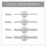 ChainsPro 3/4/6/9/12mm Box/Cuban Link Chain Necklace,14/18/22/24/26/28/30 inch, 316L Stainless Steel/18K Gold Plated/Black -Send Gift Box