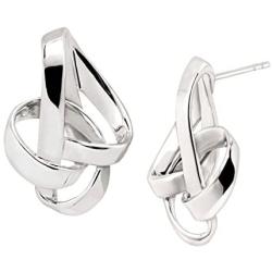 Silpada Tied Up Knotted Drop Earrings in Sterling Silver