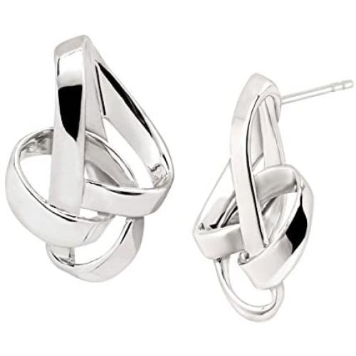 Silpada Tied Up Knotted Drop Earrings in Sterling Silver