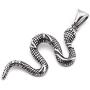 GUNGNEER Stainless Steel Egyptian Egypt Cobra Snake Pendant Necklace Protection Strength Amulet Jewelry Talisman