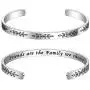 Bracelets for Women Personalized Gifts - Engraved Quote Inspirational Bracelet Birthday Christmas Funny Gifts for Best Friend, Daughter, Son, Sister, Niece, Mom, Coworkers, Stainless Steel Jewelry