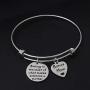 HOLLP Stepmother Mom Bracelet Stepmother Keychain Mother in Law Jewelry for Stepmother Biology is The Least of What Makes Someone a Mother Adjustable Charm Bracelet
