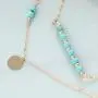 Yfe Fashion Necklace Turquoise Leaf Pendent Choker Necklace Gold Layered Necklaces for Women and Girls Boho Jewelry Yfe Fashion Necklace Turquoise Leaf Pendent Choker Necklace Gold Layered Necklaces for Women and Girls Boho Jewelry