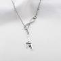 FUSTMW Gymnast Gift Gymnastics Y Necklace Infinity Love Charm Gymnast Jewelry Gymnastics Class Gift for Women Girls