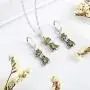 Almusen Little cat Jewelry Set for Women Plating Cubic Zirconia Earrings and Necklace Set Valentines Jewelry Gift Birthday Gift for Mom Women Wife Girls Her
