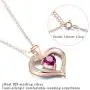 ✦Gifts for Mothers Day✦ Forever Love Heart Necklace Jewelry 18K White Gold/ Rose Gold Plated 925 Sterling Silver Birthstone Pendant Necklace with 5A Cubic Zirconia Birthday Gifts for Women and Girls ✦Gifts for Mothers Day✦ Forever Love Heart Necklace Jewelry 18K White Gold/ Rose Gold Plated 925 Sterling Silver Birthstone Pendant Necklace with 5A Cubic Zirconia Birthday Gifts for Women and Girls