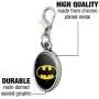 GRAPHICS & MORE Batman Classic Bat Shield Logo Antiqued Bracelet Pendant Zipper Pull Oval Charm with Lobster Clasp GRAPHICS & MORE Batman Classic Bat Shield Logo Antiqued Bracelet Pendant Zipper Pull Oval Charm with Lobster Clasp