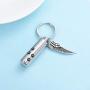 mingkejw Cremation Jewelry Paw Print Urn Keychain for Human Ashes Cat Dog Memorial Kepsake Jewelry for Women Men