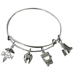 Dental Hygienist Bracelet, Dental Charm Bracelet for Women, Dentist Jewelry, Dental Hygienist Gift
