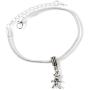 Teddy Bear Bracelet | Stainless Steel Snake Chain Charm Bracelet