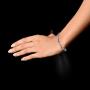 LeCalla Sterling Silver Jewelry Cross Religious Adjustable Bracelet for Women Teen