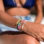 LITMIND 10 Pcs Heishi Bracelets, Boho Bracelet, Rainbow Bead Bracelet, Disc Beaded Friendship Bracelets, Sliced Clay Bracelets Jewelry for Women