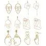 Mrotrida Abstract Human Face Earrings Fashion Alloy Eyes Lips Hand Dangle Earrings Unique Big Earrings for Womens Party Mrotrida Abstract Human Face Earrings Fashion Alloy Eyes Lips Hand Dangle Earrings Unique Big Earrings for Womens Party