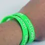 Poem Park Silicone Bracelet COVID-19 Vaccine Vaccinated Protect Me ，COVID 19 Sport Wristbands,2-Pack Adult Size