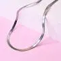 ABONDEVER 14K Flexible Flat Herringbone Snake Chain Choker Necklace Punk Plated Solid Round Cute Dainty Jewelry ABONDEVER 14K Flexible Flat Herringbone Snake Chain Choker Necklace Punk Plated Solid Round Cute Dainty Jewelry