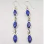 SilverStarJewel 925 Sterling Silver Genuine Lapis Lazuli Earrings 2.6'' Gemstone Jewelry SilverStarJewel 925 Sterling Silver Genuine Lapis Lazuli Earrings 2.6'' Gemstone Jewelry