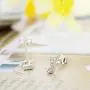 Sllaiss 26 Alphabets Crystal Stud Earrings for Women with Swarovski Crystals Letter Earrings Simple Hypoallergenic Jewelry