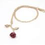 18k Gold and Silver necklaces women personalized long necklaces for women gold necklace rose pendant flower jewelry for girl teen women wife girlfriend friends gift original by Arget
