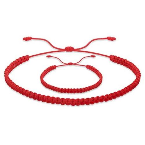 Lucky Charms USA Mommy and Me Red String Bracelet - Set of 2