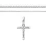 XP Jewelry Mens Sterling Silver Crucifix Pendant Curb Link Chain Necklace Italian Made - Choose Width & Length XP Jewelry Mens Sterling Silver Crucifix Pendant Curb Link Chain Necklace Italian Made - Choose Width & Length