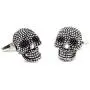 3D Gothic Silver Skeleton Skull Mens Gift Goth Cuff Links 3D Gothic Silver Skeleton Skull Mens Gift Goth Cuff Links