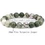 Amandastone Gem Semi Precious Gemstone 10mm Round Crystal Beads Stretch Bracelet 7 Inch Unisex