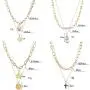 WAINIS 9 Pcs Dainty Layered Choker Necklaces Handmade Lock Heart Pendant Multilayer Adjustable Layering Chain Gold Necklaces Set for Women WAINIS 9 Pcs Dainty Layered Choker Necklaces Handmade Lock Heart Pendant Multilayer Adjustable Layering Chain Gold Necklaces Set for Women