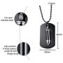 PJ Jewelry Stainless Steel Military Army Custom Dog Tag Pendant Bullet Ashes Cremation Urn Necklace for Men