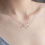 MONOZO Name Necklace Personalized, 14K Gold Filled Name Necklace Girls Dainy Nameplate Necklace Personalized Jewelry Gifts for Women