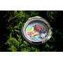 Fairy Garden Gift Locket including 5 magical enamelled charms. Fulfil every little girl’s dream. Includes a fairy, unicorn, flower, lady bug & bird floating charms set in front of a mushroom house.
