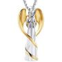 BLESSILY Cremation Jewelry for Ashes Angel Urn Necklace Keepsake Memorial ash Jewelry Gift for Men Women mom dad Lady Sister