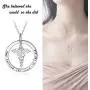 WINNICACA Sterling Silver Nurse Themed Necklace Caduceus & Stethoscope Necklace Nurse Gifts for Women Doctor Graduation Medical Student Women Girls WINNICACA Sterling Silver Nurse Themed Necklace Caduceus & Stethoscope Necklace Nurse Gifts for Women Doctor Graduation Medical Student Women Girls