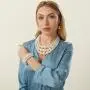 JNF Large Pearl Necklace Set Multi Layer Pearl Strand Costume Jewelry Sets Pearl Statement Necklace Bracelet and Earrings for Women JNF Large Pearl Necklace Set Multi Layer Pearl Strand Costume Jewelry Sets Pearl Statement Necklace Bracelet and Earrings for Women