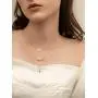 Long tiantian Dainty Layered Necklaces for Women,Multilayer Blue CZ Evil Eye Choker Bead Pendent Necklace for Teen Girls Handmade Lucky Jewelry