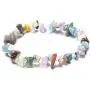Natural Gemstone Chakra Crystal Healing Chip Gemstone Stretch Bracelets Tumble Polished Align Chakras/Conquer Fear/Increase Communication Reiki