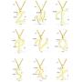 PANSHI Initial Letter Pendant Necklaces Set Gold Jewelry Bracelets Set Stainless Steel Earrings Sets Alphabet Charm from A to Z Birthday Present Personalized Gifts for Women Girls