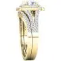Dazzlingrock Collection 2.70 Carat (ctw) 10K Gold Round Cubic Zirconia Ladies Halo Bridal Engagement Ring Set