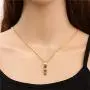 SKQIR Mens Stainless Steel Vertical Cuboid Xanax Pill ID Bar Pendant Necklace Jewelry