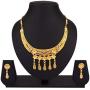 Efulgenz Indian Style Bollywood Fashion Wedding Bridal Choker Collar Necklace Dangle Drop Earrings Jewelry Set
