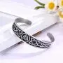 VASSAGO Nordic Viking Odin Valknut Symbol Irish Trinity Celtic Knot Cuff Bracelet Stainless Steel Bangle Vintage Amulet Jewelry Gifts for Men Women Teens VASSAGO Nordic Viking Odin Valknut Symbol Irish Trinity Celtic Knot Cuff Bracelet Stainless Steel Bangle Vintage Amulet Jewelry Gifts for Men Women Teens