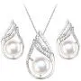 POPUAVA 925 Sterling Silver AAA+ Natural Freshwater Cultured Pearl Necklace Elegance Bridal Jewelry Necklace Earrings Set for Women POPUAVA 925 Sterling Silver AAA+ Natural Freshwater Cultured Pearl Necklace Elegance Bridal Jewelry Necklace Earrings Set for Women