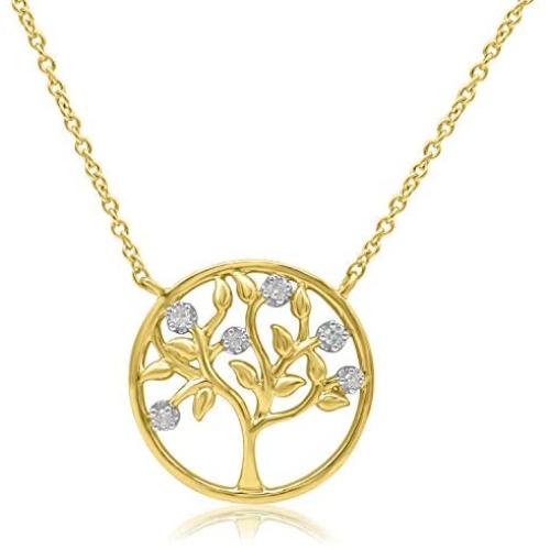 TJD 0.03 Carat White Natural Diamond Pendant Necklace 10K White Gold (G-H Color, I2-I3 Clarity) Diamond Pendant Necklace for Women Diamond Jewelry Gifts for Women TJD 0.03 Carat White Natural Diamond Pendant Necklace 10K White Gold (G-H Color, I2-I3 Clarity) Diamond Pendant Necklace for Women Diamond Jewelry Gifts for Women